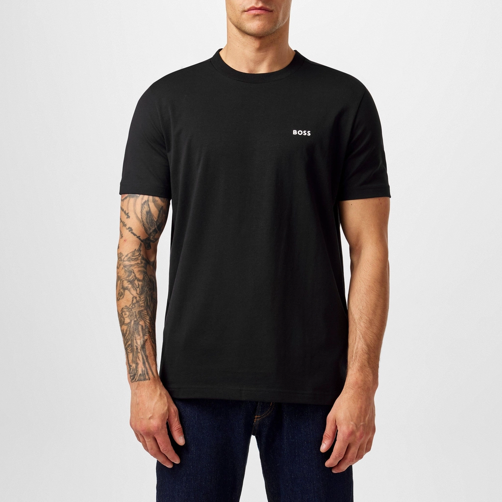Hugo Boss Crew Logo T Shirt - Black 001